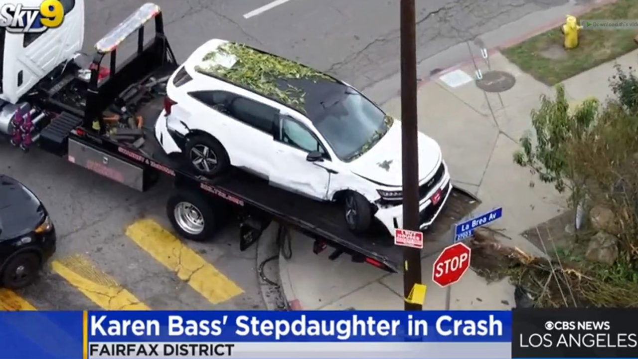 One of Karen Bass’ step-daughters injured during hit-and-run crash in Fairfax District