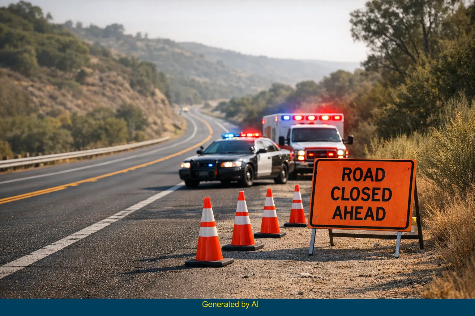 Motorcycle Crash on State Route 67 Near Slaughterhouse Canyon